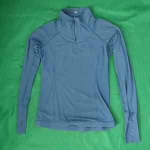 Medium Blue Lululemon Long Sleeve Quarter Zip